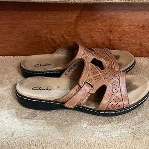 Clark’s Leather Upper Slip On